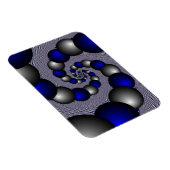 銀と青の真珠が無限に マグネット (右側)