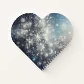 銀と青の雪片の冬 ノートブック (裏面)