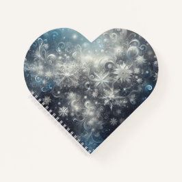 銀と青の雪片の冬 ノートブック