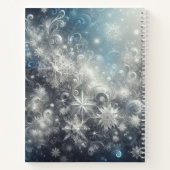銀と青の雪片の冬 ノートブック (裏面)