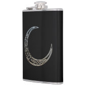 銀と黒のケルト三日月 フラスク (左)