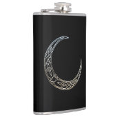 銀と黒のケルト三日月 フラスク (右)