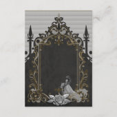 銀と黒の優雅さ。 エンクロージャーカード (裏面)