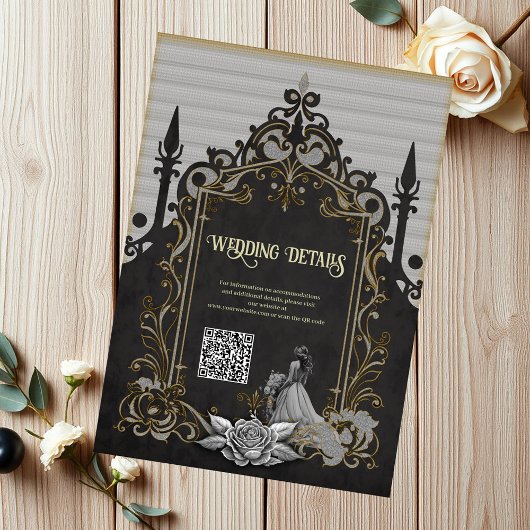 銀と黒の優雅さ。 エンクロージャーカード