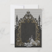 銀と黒の優雅さ。 サンキューカード (裏面)