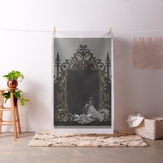 銀と黒の優雅さ。 ファブリック (インサイチュ)