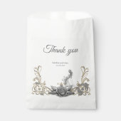 銀と黒の優雅さ。 フェイバーバッグ (正面)