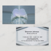 銀によってはハートのまわりで包まれたが飛びます 名刺 (正面/裏面)