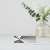 銀によって曲げられる金属の名刺 スキニー名刺 (スタンド正面)