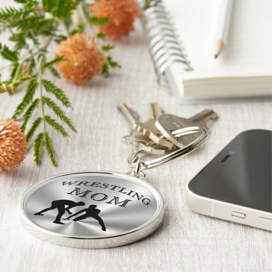 銀によって着色される苦闘するお母さんのギフトのキーホルダー キーホルダー (側面)