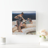 銀のお気に入り:ローレンス·アルマ·タデマ スクエア壁時計 (ホーム)