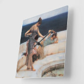 銀のお気に入り:ローレンス·アルマ·タデマ スクエア壁時計 (傾斜)