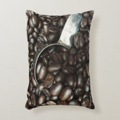 銀のすくい写真付き焙煎コーヒー豆 アクセントクッション (正面(垂直))