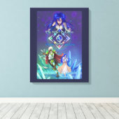 銀のイルカ佐賀：生と愛 キャンバスプリント (インサイチュ (ウッドフロア))