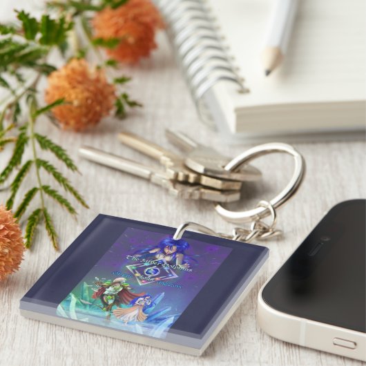 銀のイルカ佐賀：生と愛 キーホルダー (正面右)