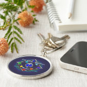 銀のイルカ佐賀：生と愛 キーホルダー (側面)