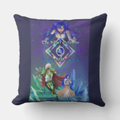 銀のイルカ佐賀:生と愛 クッション (正面)