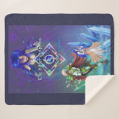 銀のイルカ佐賀:生と愛 シェルパブランケット (正面(横))