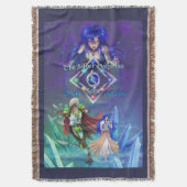 銀のイルカ佐賀:生と愛 スローブランケット (正面縦)