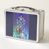 銀のイルカ佐賀：生と愛 メタルランチボックス (正面)