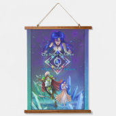 銀のイルカ佐賀：生と愛 吊り下げ型タペストリー (正面)