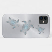 銀のウミガメ Case-Mate iPhoneケース (裏面(横))