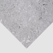 「銀のエレガンス：エッチングされたハイビスカス開花」 薄葉紙 (詳細)