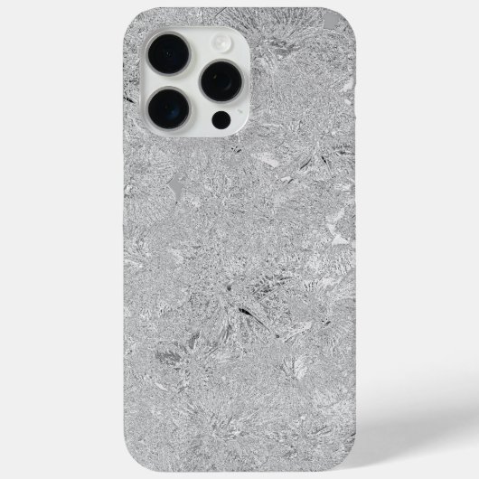 「銀のエレガンス:エッチングされたハイビスカス開花」 Case-Mate iPhoneケース (裏面)