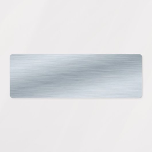 銀のエレガントブラッフェイクシュ仕上げ金属 ラベル (デザイン2)