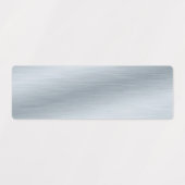 銀のエレガントブラッフェイクシュ仕上げ金属 ラベル (デザイン1)