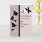 銀のカイロプラクティック度カード カード (黄色い花)