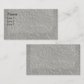 銀のグレーのフローラ 名刺 (正面/裏面)