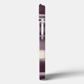 銀のバラの紫色の抽象芸術のプリント Case-Mate iPhoneケース (裏面 / 左)