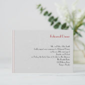 銀のリハーサルで白結婚い雪片 招待状 (スタンド正面)