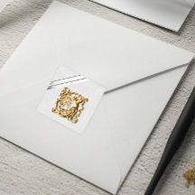 銀のリボンと金ゴールド結婚ズ