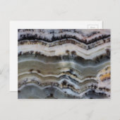 銀のレースのオニキスを閉じる ポストカード (正面/裏面)