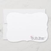 銀の仮面（仮面）の仮装（仮装）ハロウィーン 招待状 (裏面)