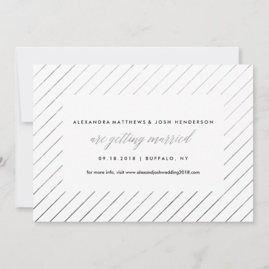 銀の台本写真が日付を箔にフェイク保存 セーブザデート (裏面)