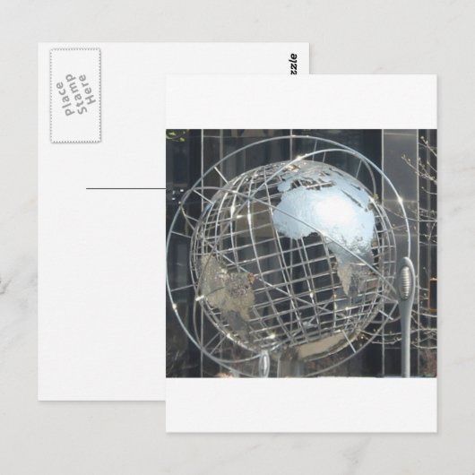 銀の地球 ポストカード (正面/裏面)