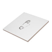 銀の安全ピン タイル (側面)