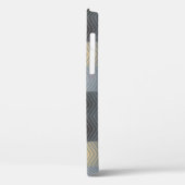 銀の幾何学的建物、抽象芸術パターン。 Case-Mate iPhoneケース (裏面 / 左)