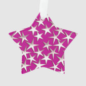 銀の星はアメジスト紫 オーナメント (裏面)