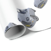 銀の極度のスパイ車 ラッピングペーパー (ロールコーナー)