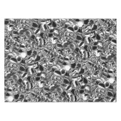 銀の泡にガラスまたは金属の色調 テーブルクロス (正面(横))