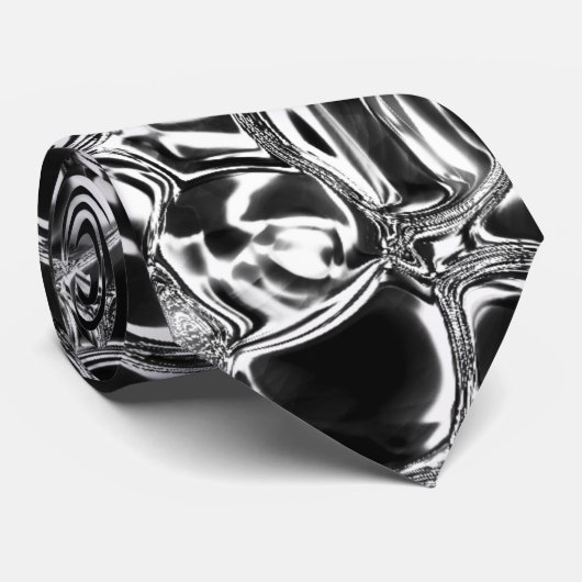 銀の泡にガラスまたは金属の色調 ネクタイ (ロール)