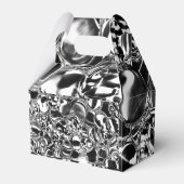 銀の泡にガラスまたは金属の色調 フェイバーボックス (裏面サイド)