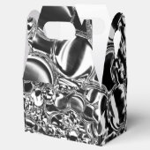 銀の泡にガラスまたは金属の色調 フェイバーボックス (オープン)