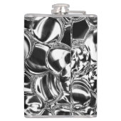 銀の泡にガラスまたは金属の色調 フラスク (裏面)