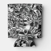 銀の泡にガラスまたは金属の色調 缶クーラー (正面)