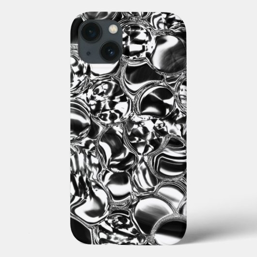 銀の泡にガラスまたは金属の色調 Case-Mate iPhoneケース (裏面)